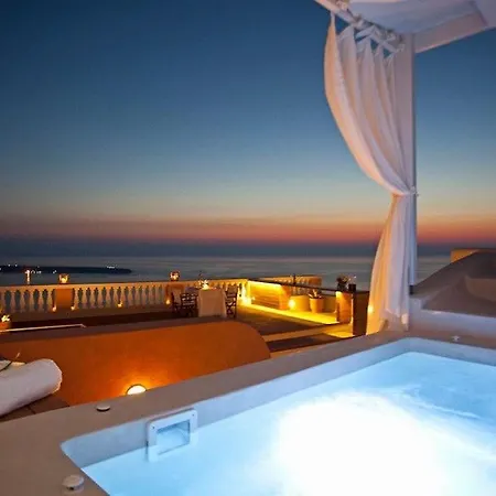Villa Luxury Santorini Sunset Jacuzzi Panoramic Sunsetsea View 4 Bdr